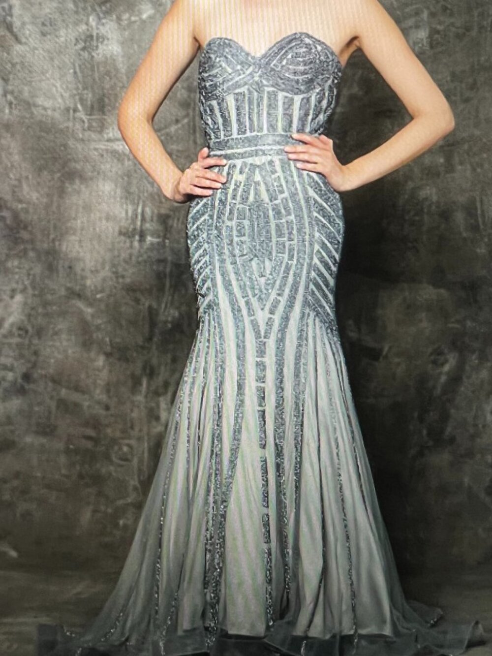 Formal Gown in Diamond White (Never Worn!!!)
